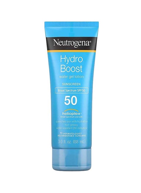 Hydro Boost Gel Moisturizing Sunscreen Lotion With Broad Spectrum & Water Resistant Spf 50 3 Oz (Pack Of 3) Blue 3ounce
