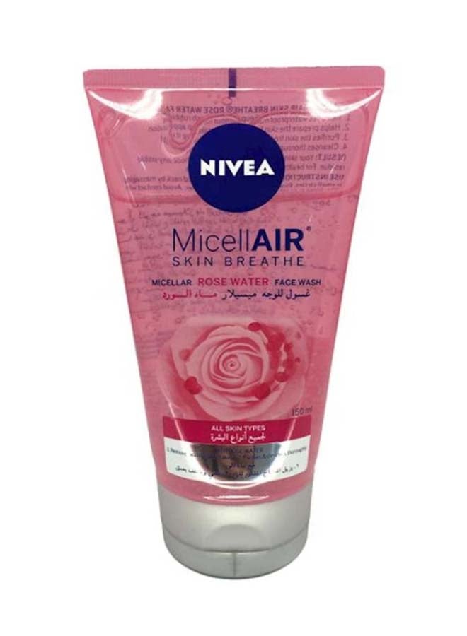 Nivea Micellair Rose Water Micellar Face Wash Gel 150ml - Image 1