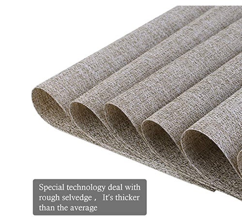 Set of 6 Heat-Resistant Placemats grey 0.1kg - Image 5