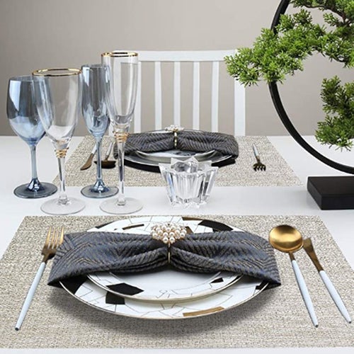 Set of 6 Heat-Resistant Placemats grey 0.1kg - Image 2