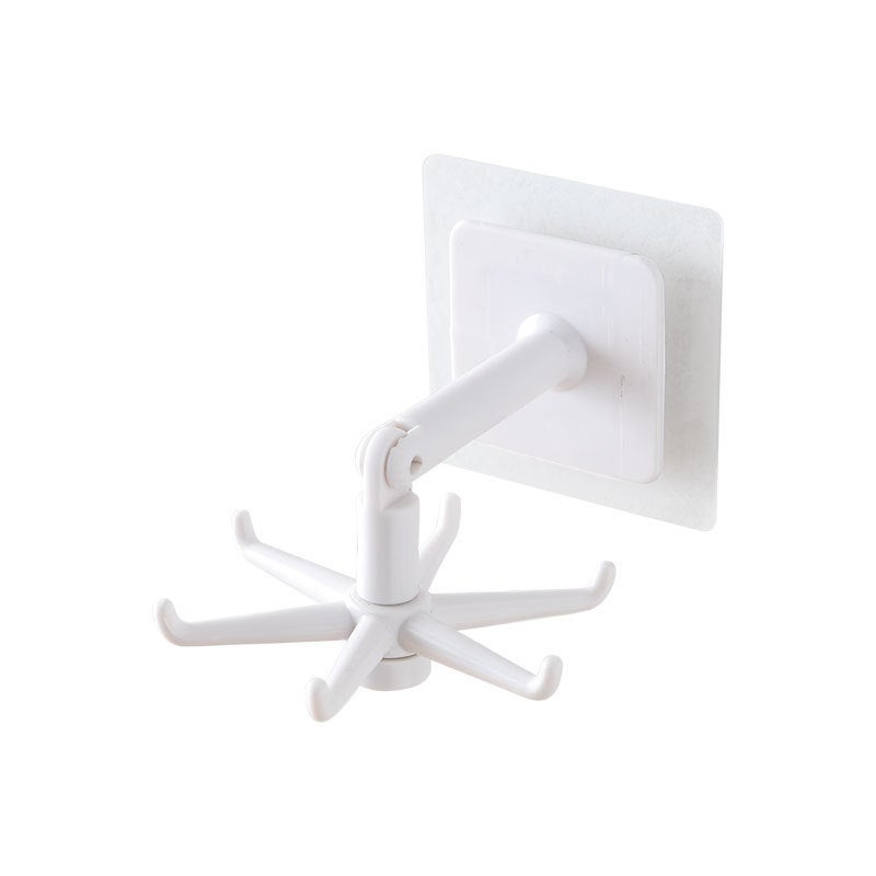 Multifunctional 360°Rotating And Folding Hook Kitchen Shelf white 7*7.5*11cm - v1609166614/N43312467A_1