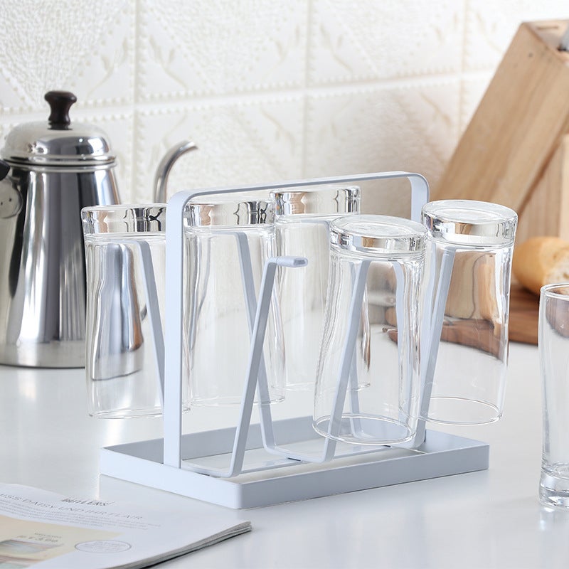 Water Drain Shelf Cup Holder white 20*16.5*13cm