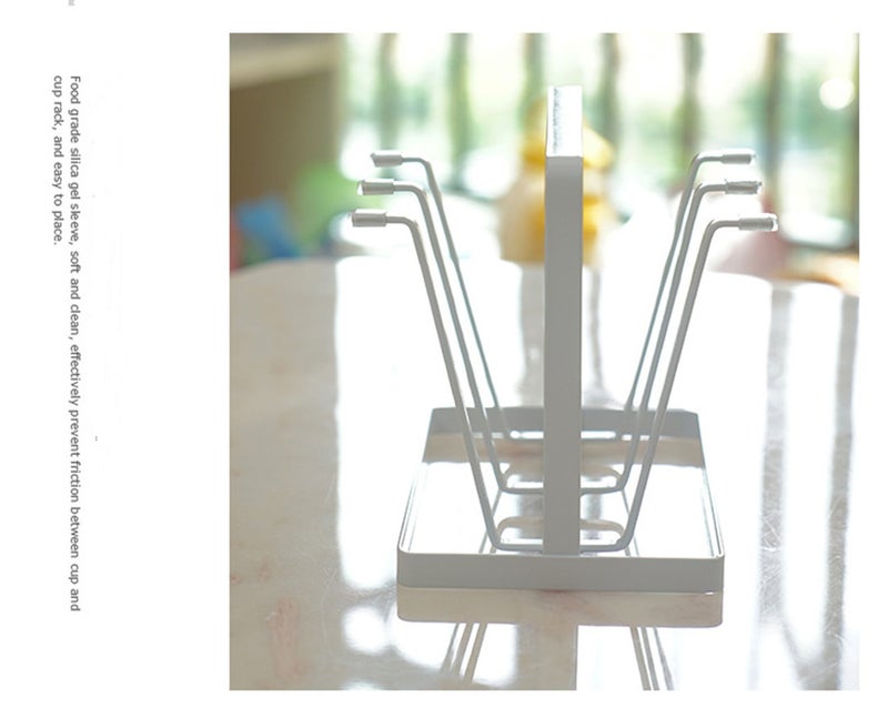 Water Drain Shelf Cup Holder white 20*16.5*13cm