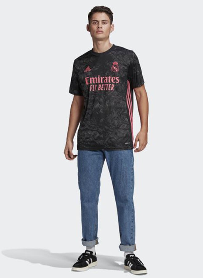 Adidas - Real Madrid 20/21 3rd Jersey Black/Pink - Image 1