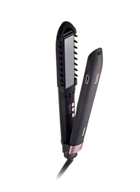 Hair Straightener Ionity Curl Volumize Keratin Coconut Oil Infused Ceramic Plates, One Size, 5 Heat Settings, Eh-Hv70 Black/Rose Gold 32 x 310 x 45ml