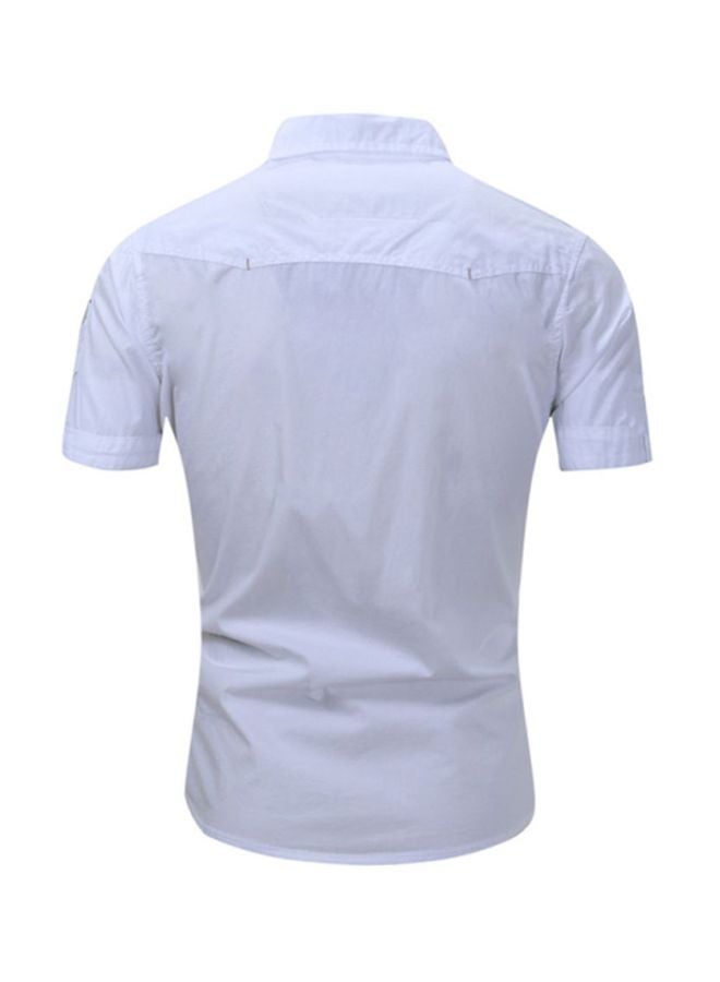 Sharpdo Collared Neck Shirt White  - Image 2