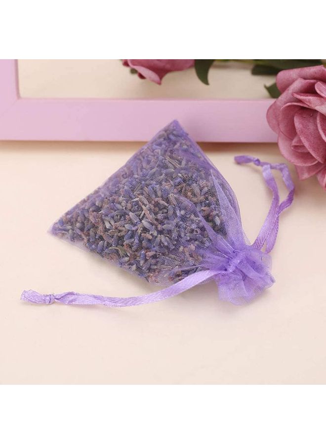 Generic - 20-Piece Sachet With Dried French Lavender Flower Bud Set Purple 7x9cm - Image 1