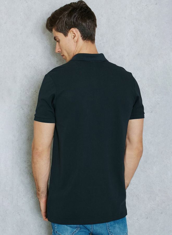 Adidas - Real Madrid Collared Neck Polo Black - Image 1