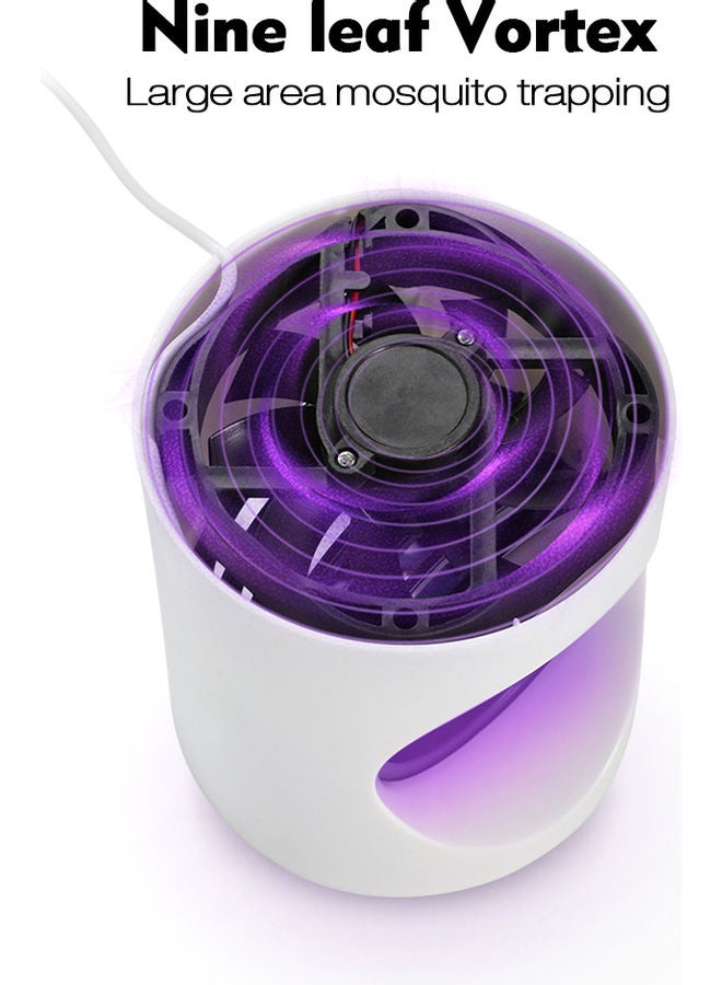 USB Powered Electric Photocatalytic LED Anti Mosquito Killer Light White - Image 2