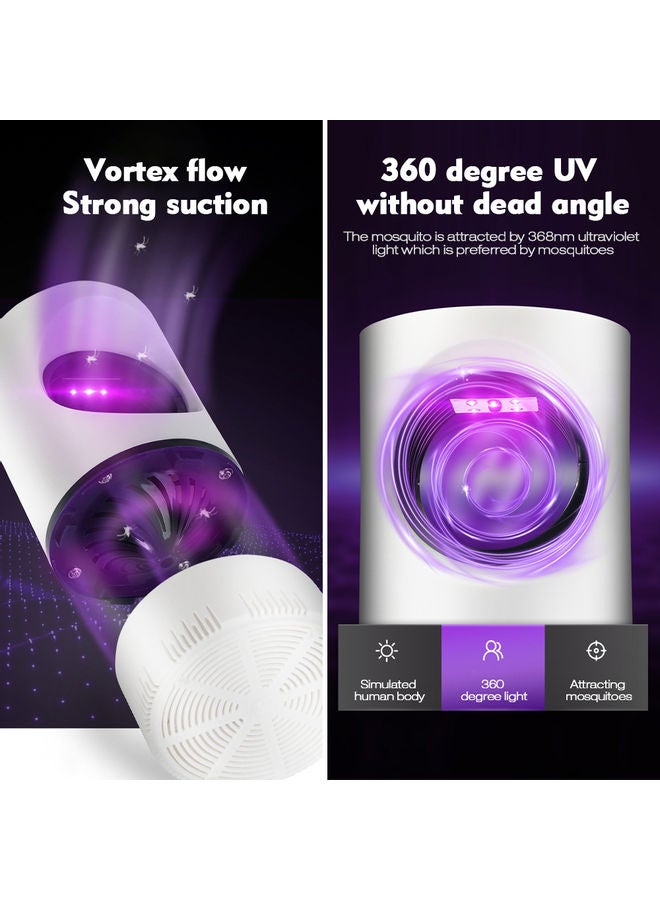 USB Powered Electric Photocatalytic LED Anti Mosquito Killer Light White - Image 5