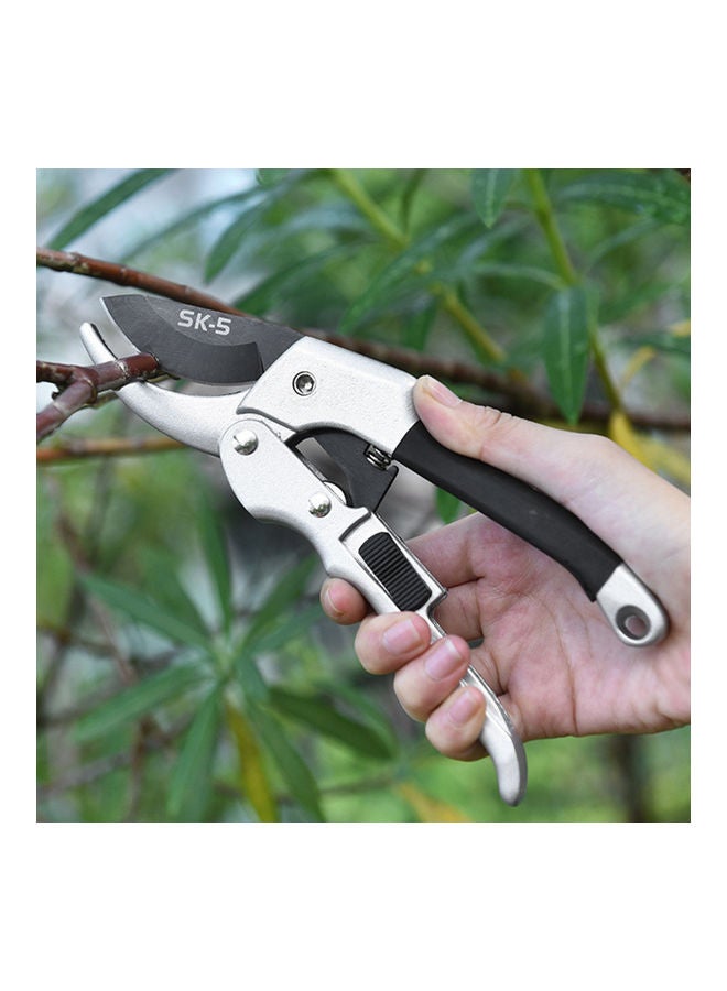Secateurs SK-5 Steel Blade Pruning Shears for Gardening Silver 26.00 x 2.00 x 9.00cm