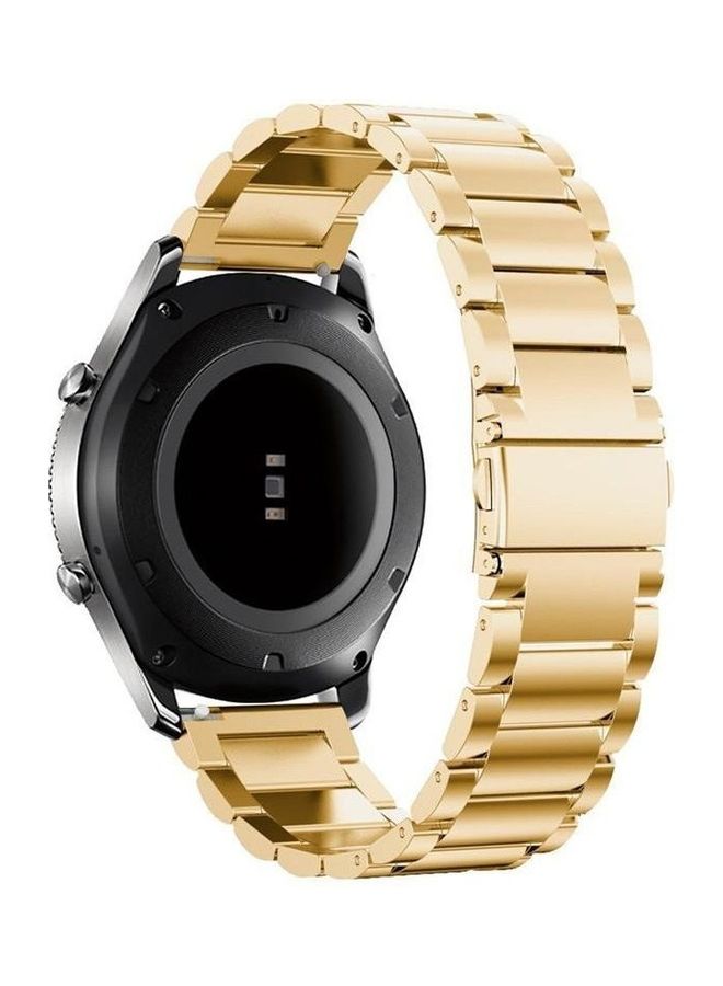 Replacement Strap Stainless Steel Smartwatch Band For Samsung Galaxy Gear S3 Gold - Image 2