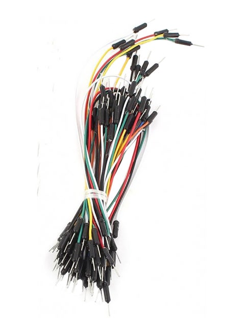 Male to Male Solderless Flexible Breadboard Jumper Cable Wires - 65Pcs kit Multicolour Different sizescm