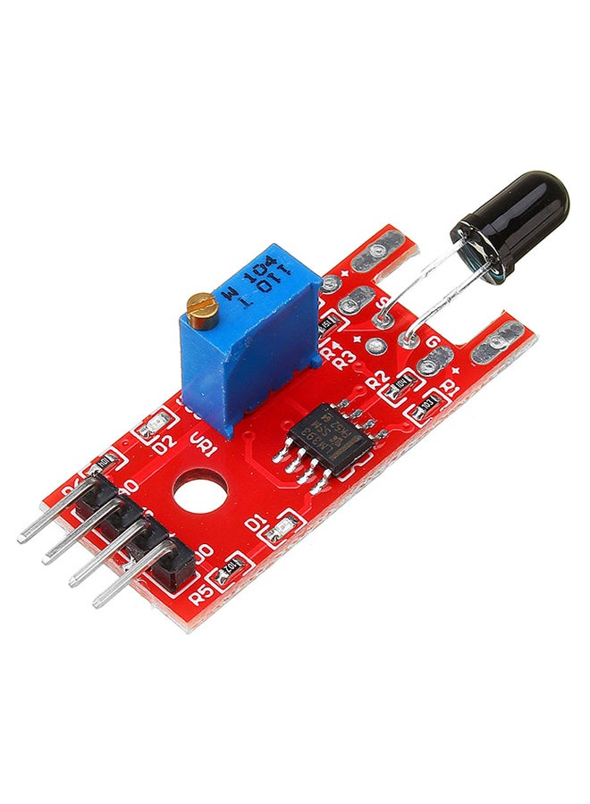 TechMaze - KY-026 Flame and Fire IR Sensor Module Red 15 x 35mm - Image 1