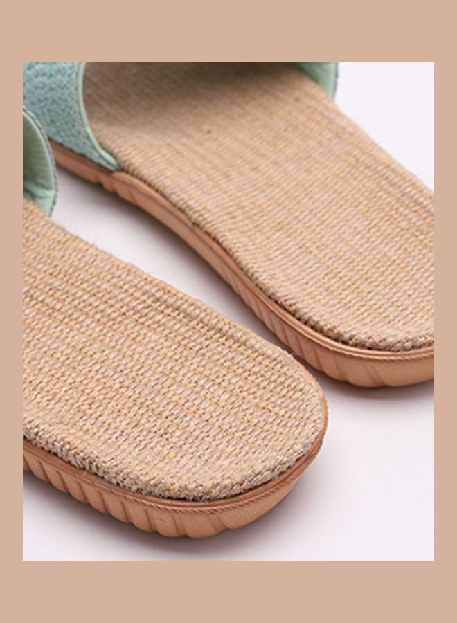 Linen Slippers Light Blue  - Image 3