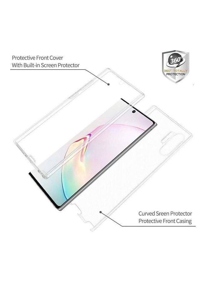 Generic - 360 Degree Soft Hard Tpu Silicone Front And Back Case For Samsung Galaxy Note 10 Plus Clear - Image 1