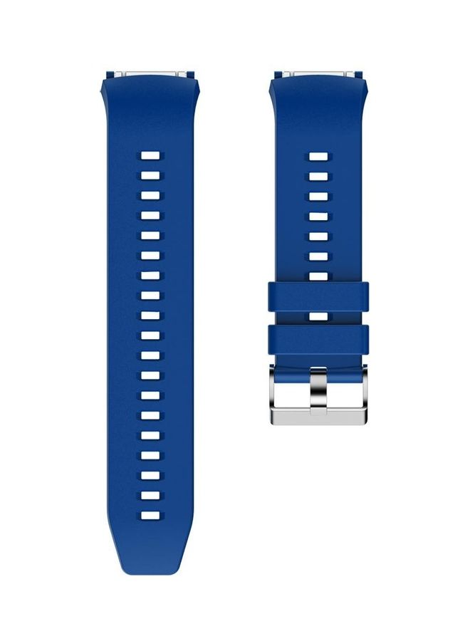 Sporty Replacement Silicone Watch Band For Huawei GT2E Blue  - Image 2