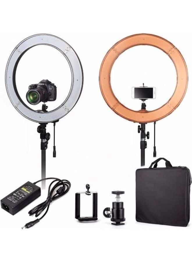 Round LED Ring Light With Adjustable Stand Multicolour - Image 1