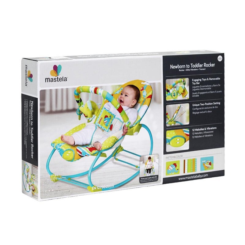 Mastela Elephant Printed Newborn To Toddler Baby Rocker  - Image 2