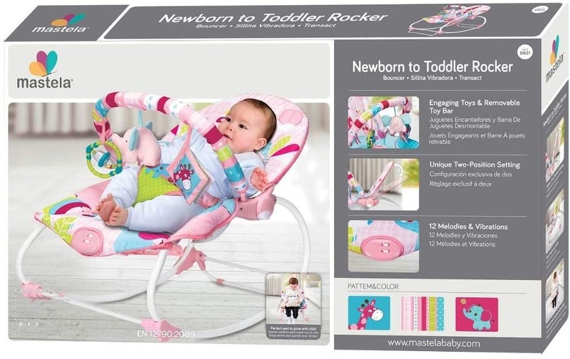 Mastela Giraffe Printed Newborn To Toddler Baby Rocker - Image 2