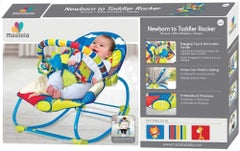 Mastela Lion Printed Baby Rocker With Hanging Soft Newborn To Toddler  - Image 2