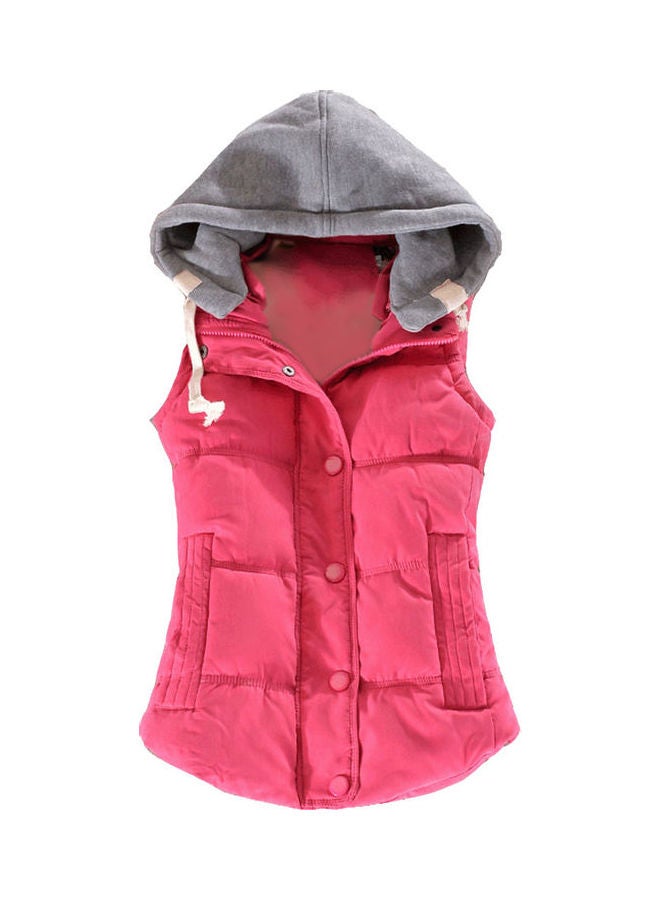 Solid Waistcoat Pink 
