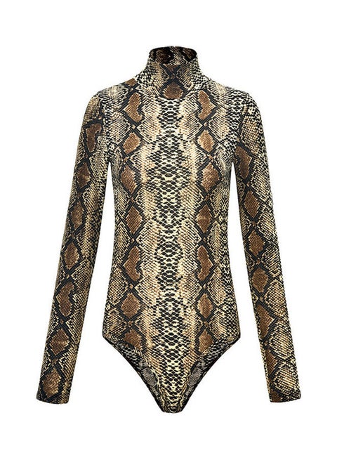 Leopard Printed Bodysuit Multicolour