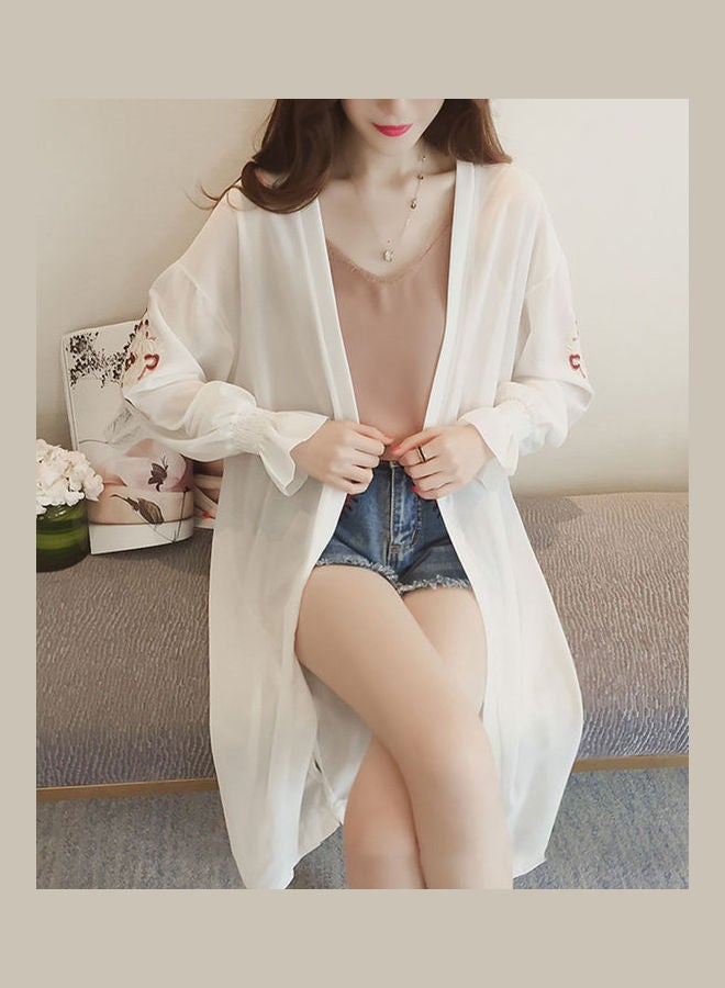 Embroidered Shirt White  - Image 3