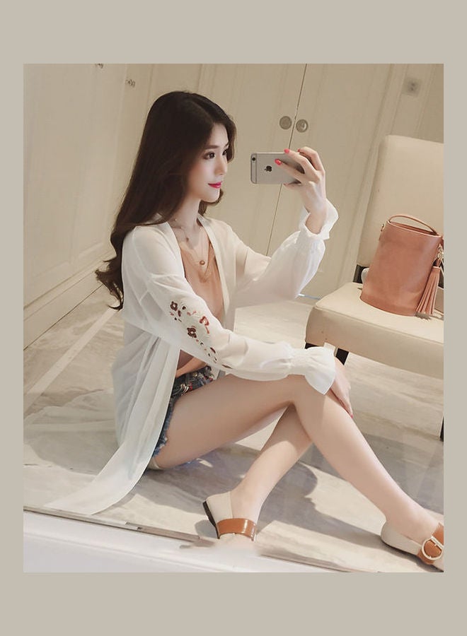 Embroidered Shirt White  - Image 5