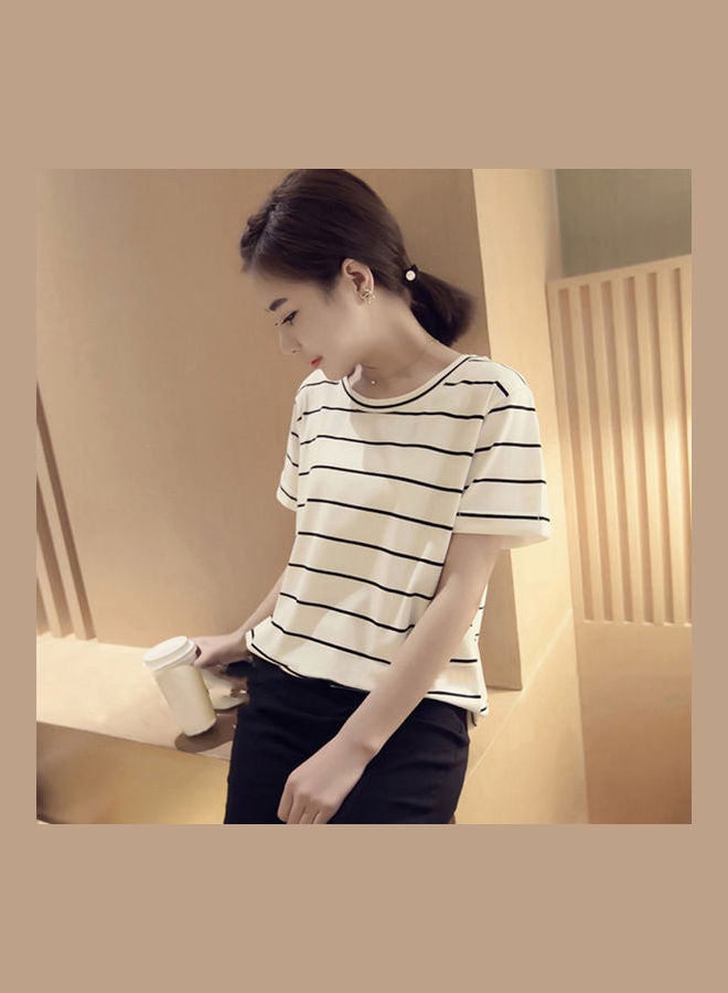 Striped T-Shirt White - Image 4