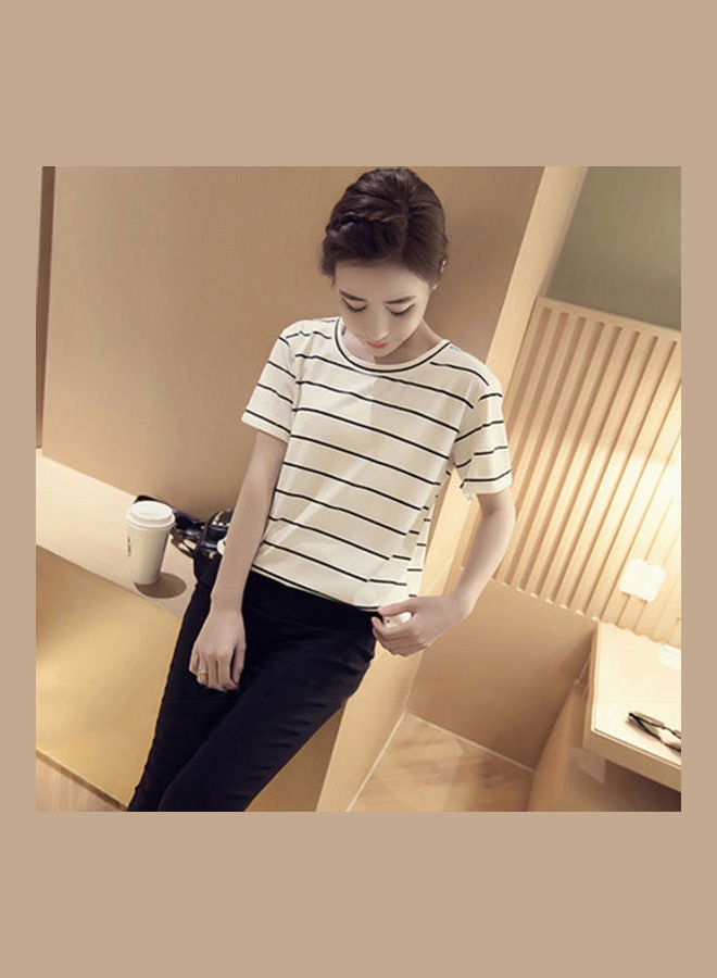 Striped T-Shirt White - Image 5