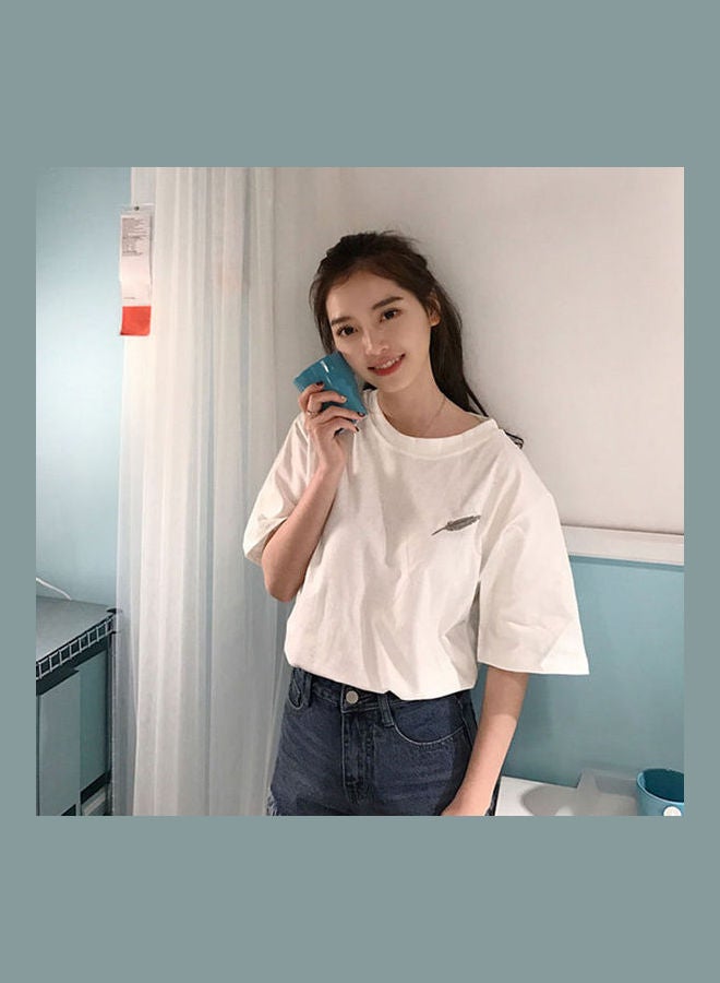 تيشيرت سادة أبيض - Image 1