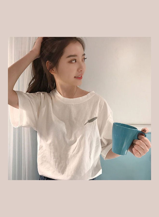 تيشيرت سادة أبيض - Image 4