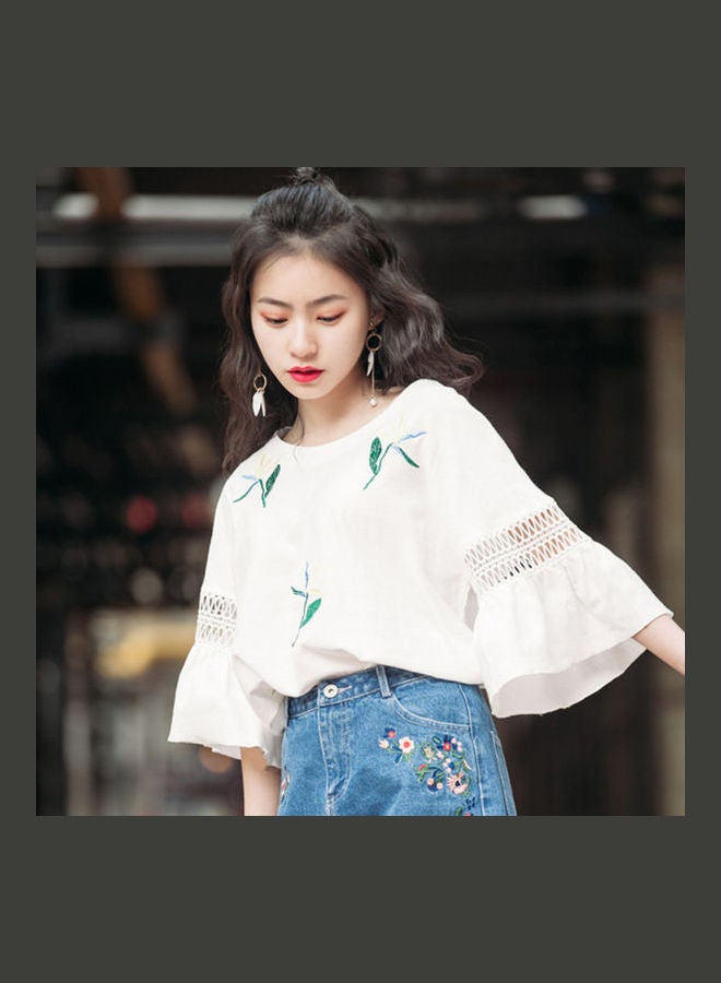 Solid Blouse White - Image 1