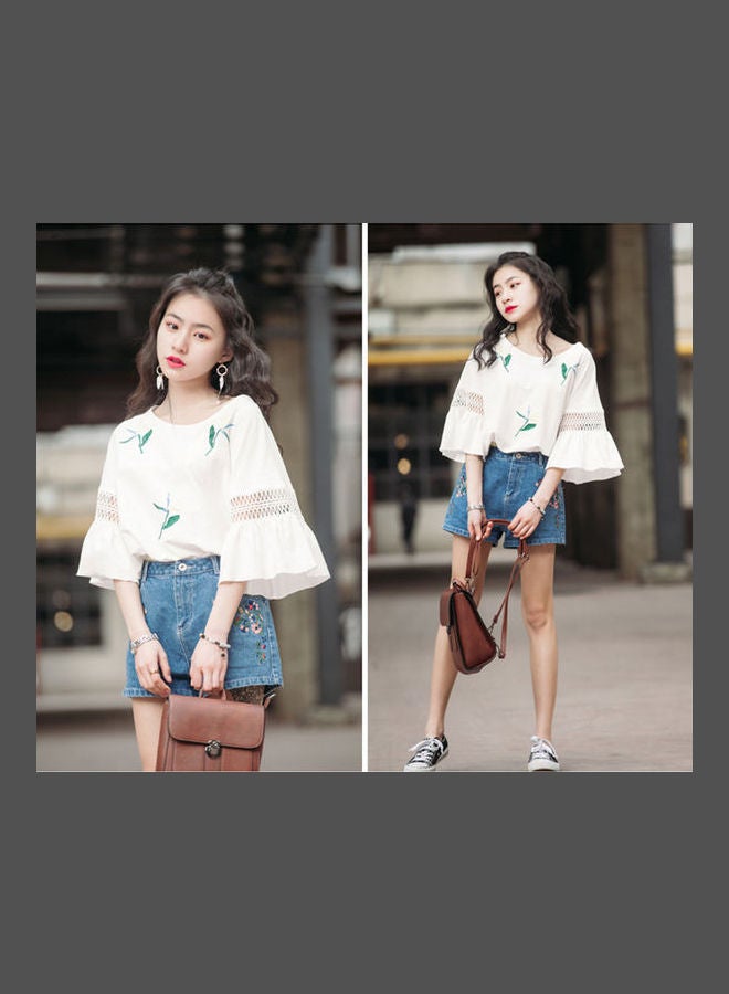 Solid Blouse White - Image 2