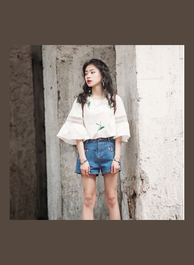 Solid Blouse White - Image 4