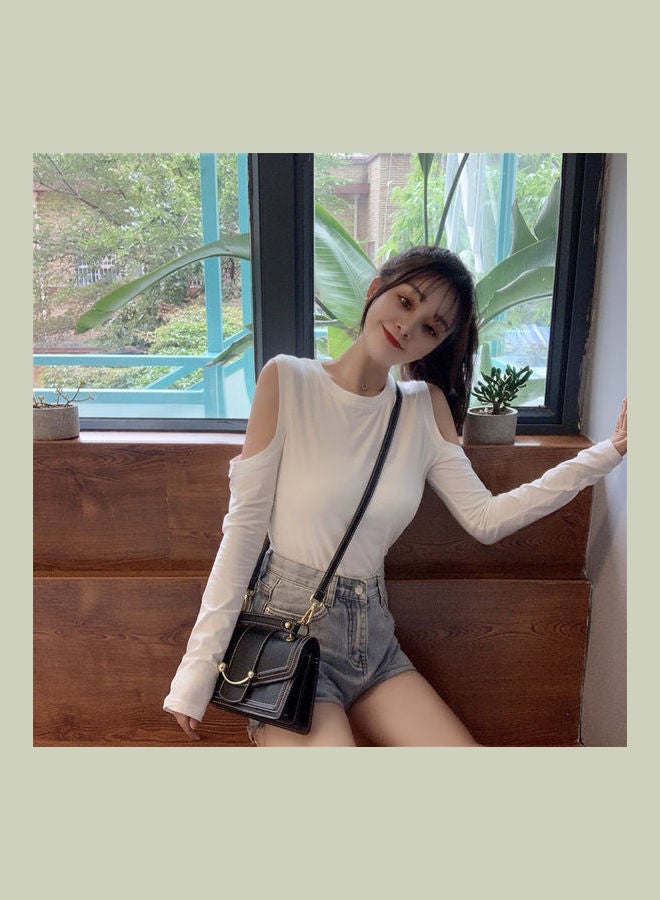Off Shoulder Top White - Image 1