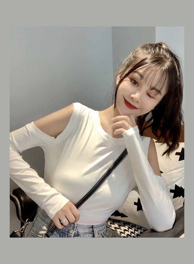 Off Shoulder Top White - Image 2