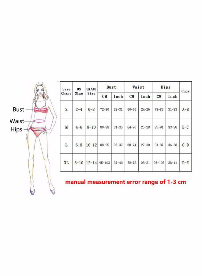 Front Knot Lemon Print Split Bikini Suit Multicolour - Image 2