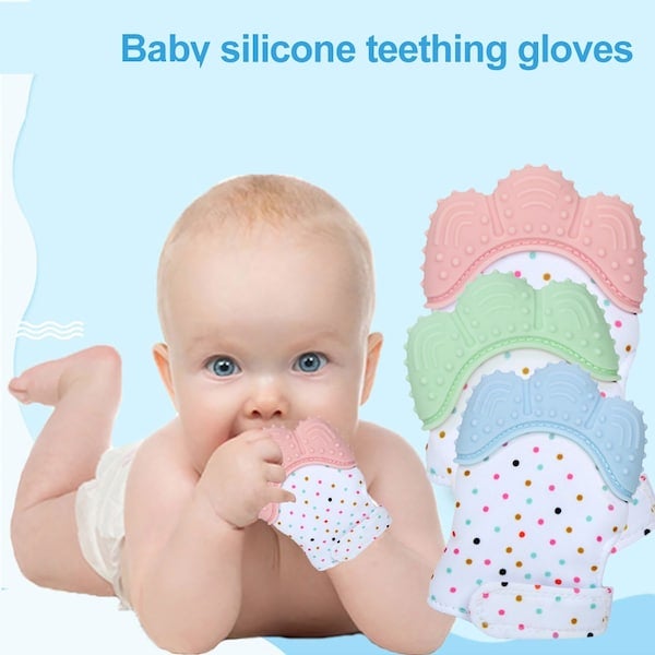 1-Piece Non Toxic Baby's Teether Gloves  - Image 3