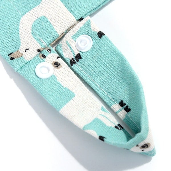 1-Piece Cartoon Animal Patterned Canvas Baby's Diaper Bag - Image 5