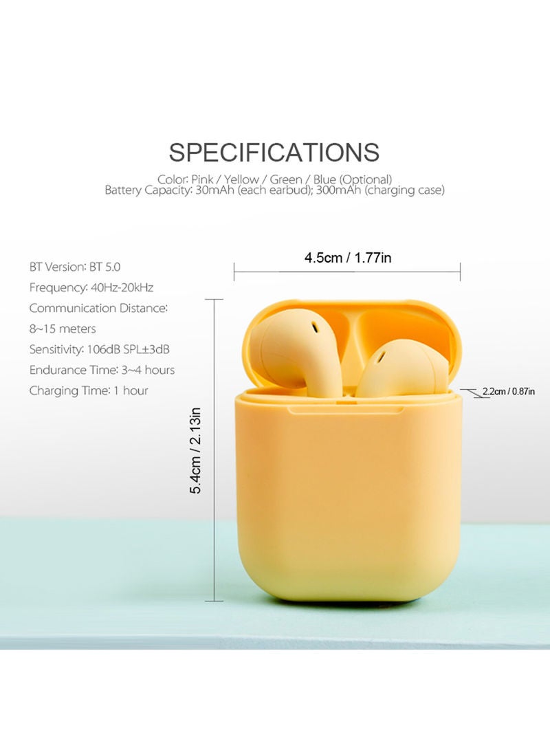 Generic - Inpods 12 Bluetooth True Wireless In-Ear Earphones With Charging Case Blue - Image 1