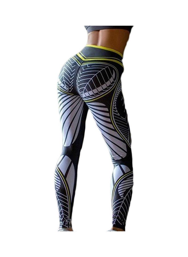 Printed High Waist Yoga Pants Sportswear Multicolour  - Image 1