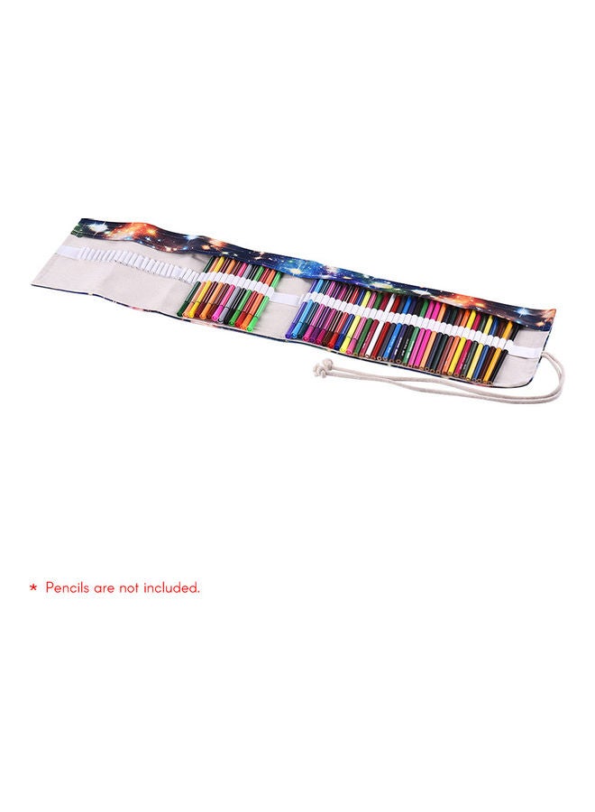 Generic Canvas Pencil Roll Pouch Multicolour  - Image 5