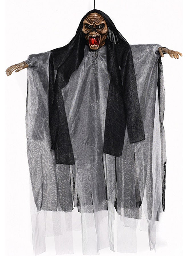Halloween Ghost Hanging Decoration Black And Grey 12.00 x 10.00 x 10.00cm  - Image 1