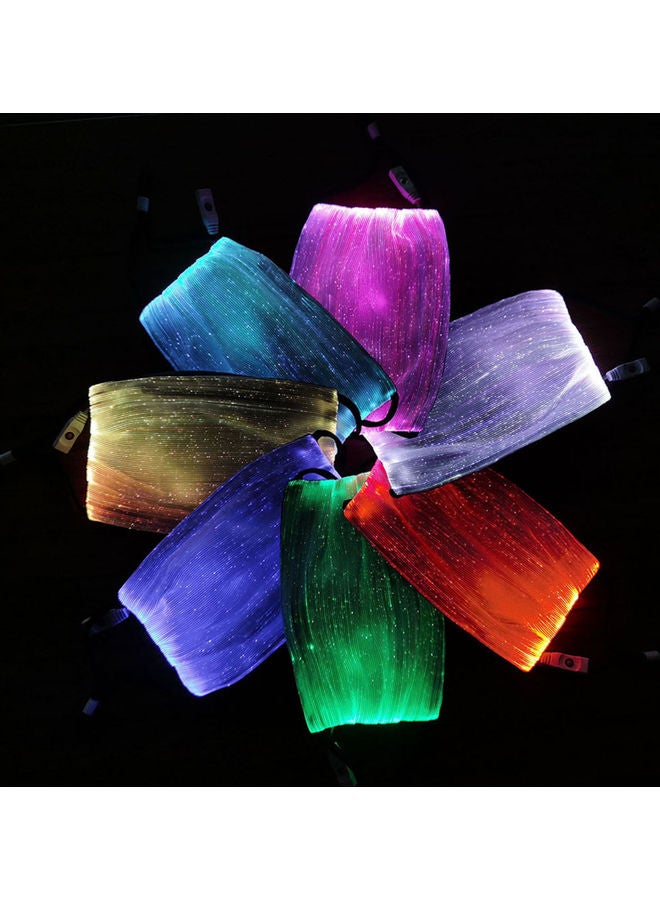 7 Color USB Rechargeable LED Face Mask white 8.00 x 3.00 x 5.00cm - Image 2