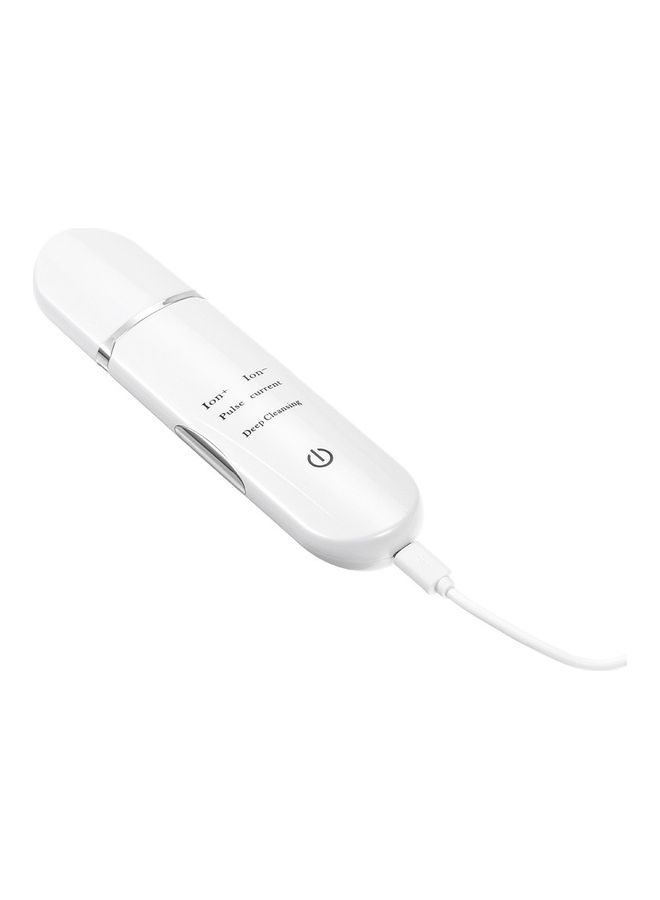 Generic Rechargeable Ultrasonic Facial Skin Scrubber White 20cm  - Image 2