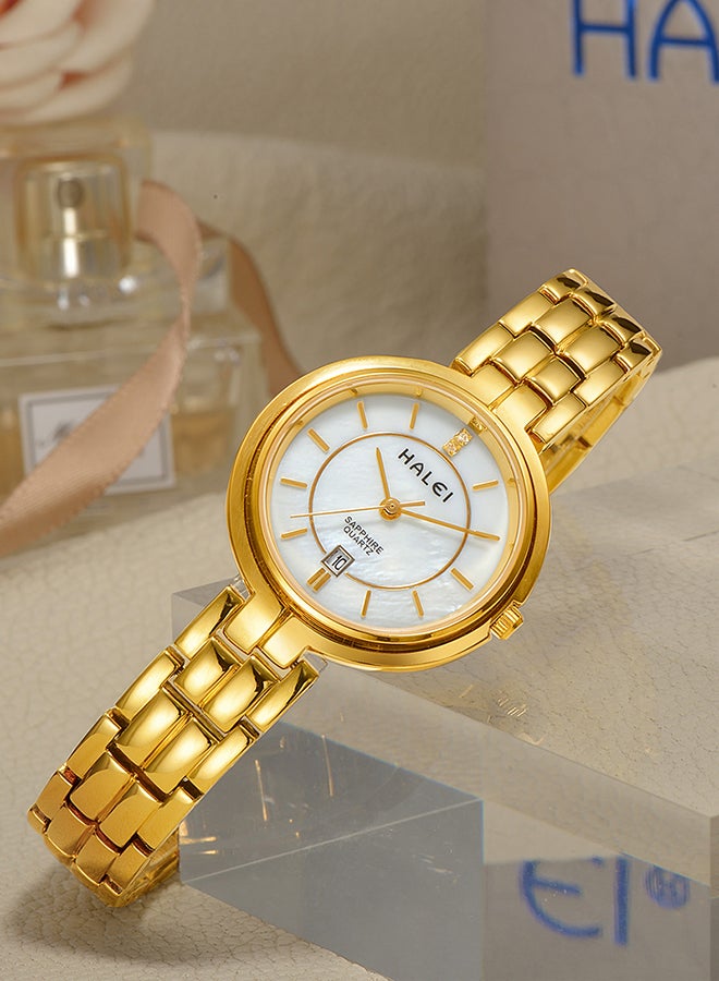 هالي ساعة يد كوارتز بسوار من خليط معدني طراز 5012L للنساء - Image 2