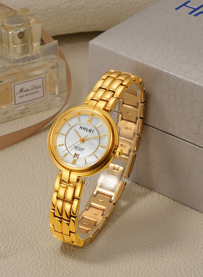 هالي ساعة يد كوارتز بسوار من خليط معدني طراز 5012L للنساء - Image 3
