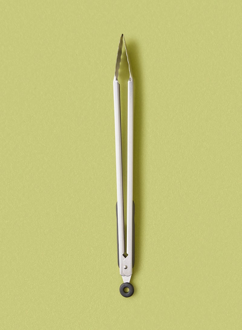 Noon East BBQ Grilling Accessories Stainless Steel Silver Food Tong - Image 1